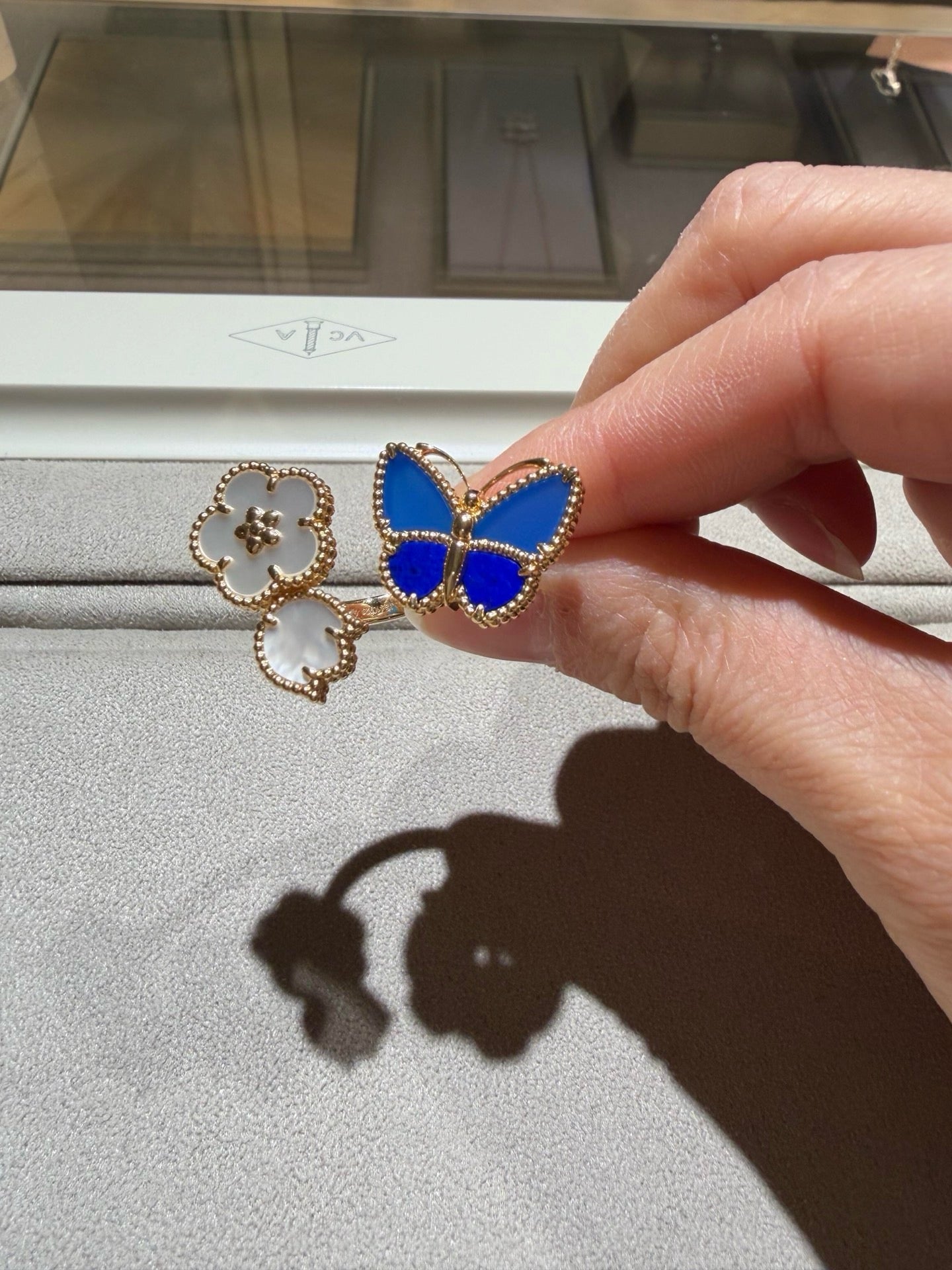 [Loco JURI]LUCKY SPRING BUTTERFLY OPEN-FACE RINGS