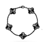 [Loco]New CLOVER 5 MOTIF BLACK BRACELET