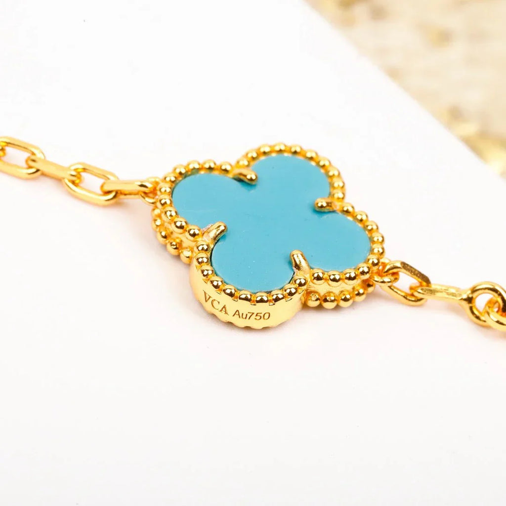 [Loco]New  CLOVER 5 MOTIF TURQUOISE BRACELET COLLECTION
