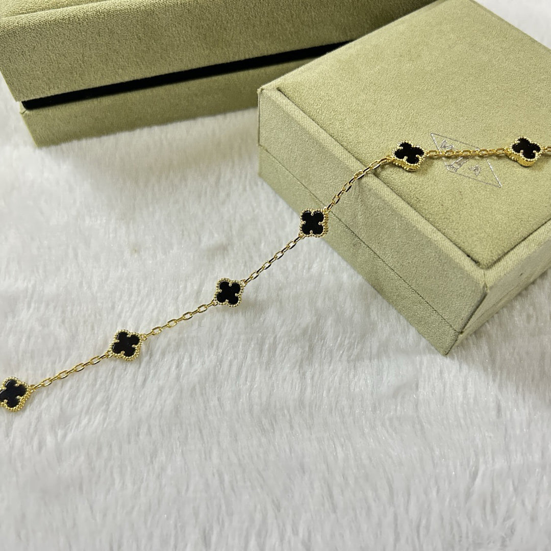 [¡®Loco¡¯]CLOVER 6 MOTIF  ONYXS BRACELET