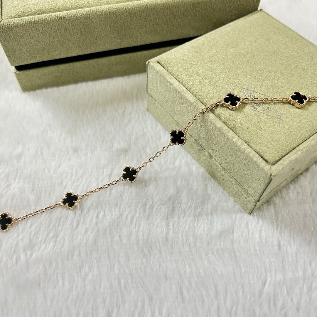 [¡®Loco¡¯]CLOVER 6 MOTIF  ONYXS BRACELET