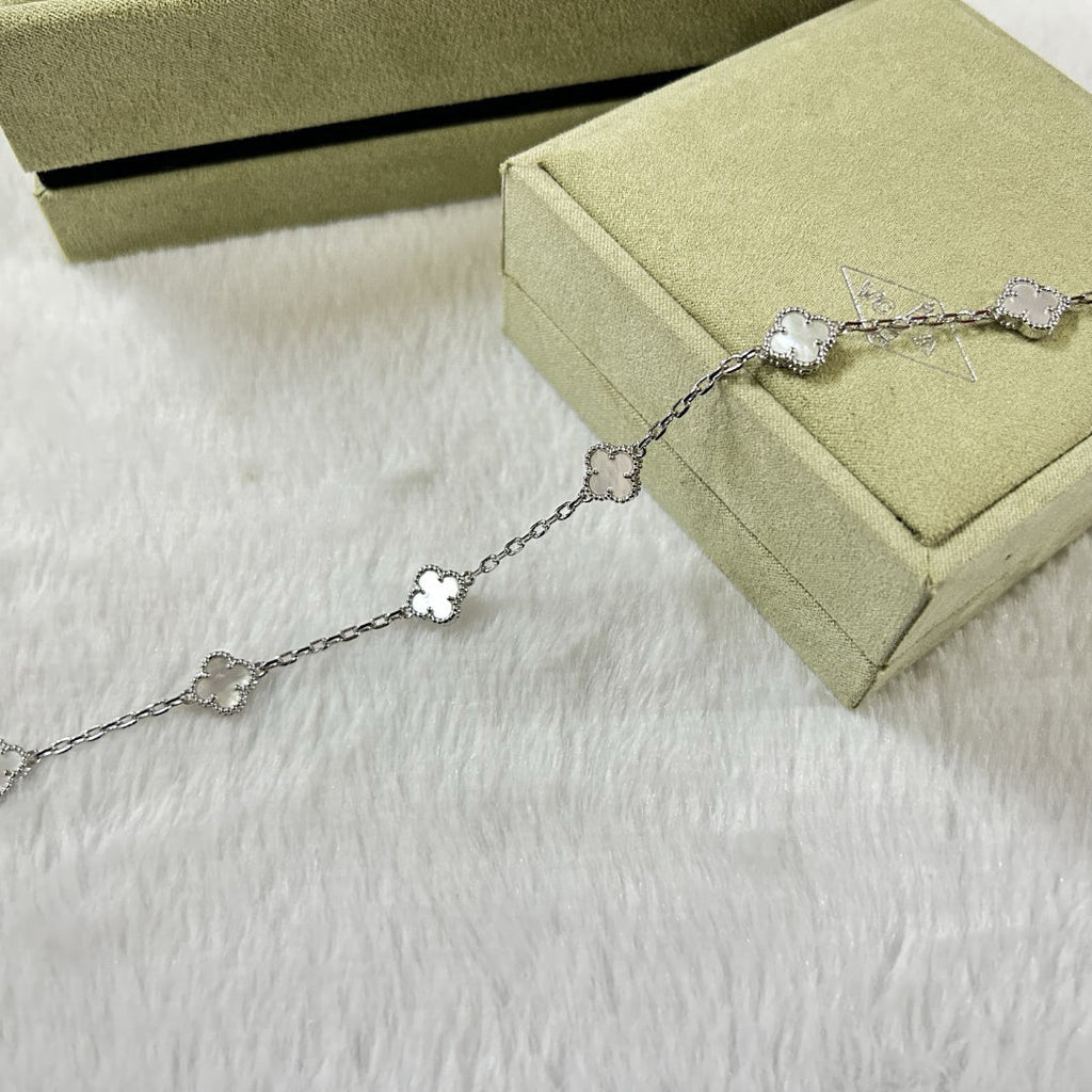 [¡®Loco¡¯]CLOVER 6 MOTIF WHITE MOP BRACELET