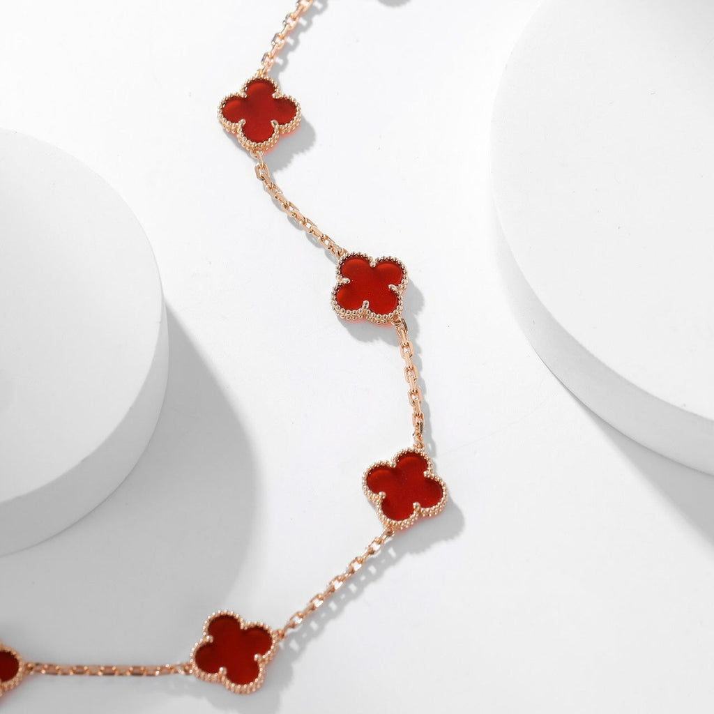 ¡®Loco¡¯CLOVER 10 MOTIFS CARNELIAN NECKLACE