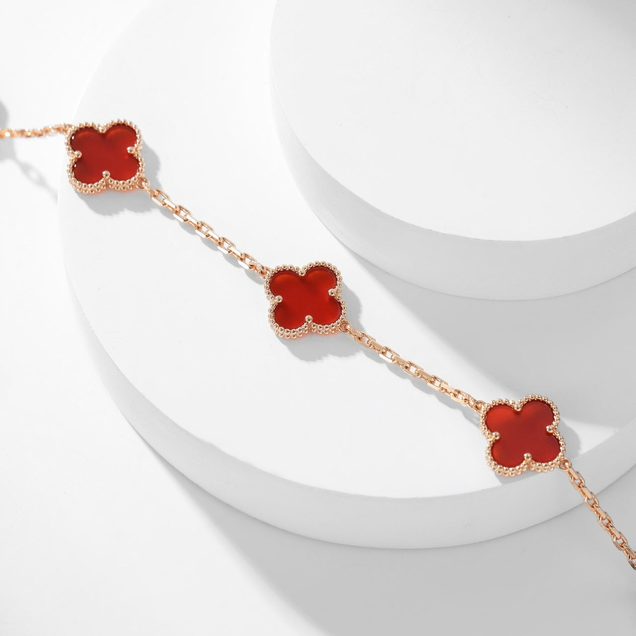 ¡®Loco¡¯CLOVER 10 MOTIFS CARNELIAN NECKLACE