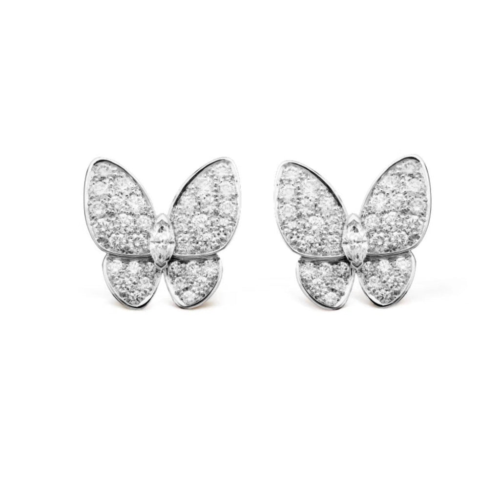 ¡®Loco¡¯BUTTERFLY ALL DIAMOND EARRINGS