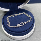 ¡®Loco¡¯FORCE SMALL HORSESHOE  DIAMOND CHAIN ROPE BRACELET