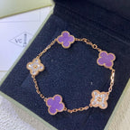 [Loco]New  CLOVER 5 MOTIF VIOLET BRACELET COLLECTION