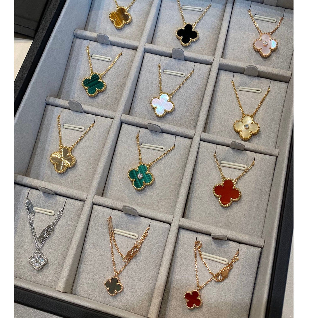 ¡®Loco¡¯CLOVER 15MM LASER NECKLACE SILVER