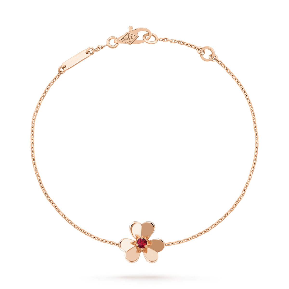 ¡®Loco¡¯FRIVOLE GOLD FLOWER PINK MALACHITE BRACELET