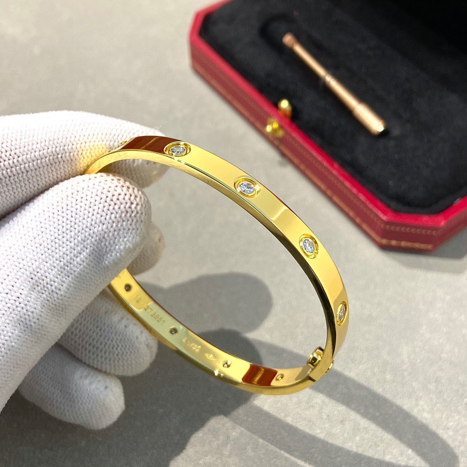 ¡®Loco¡¯LOVE BRACELET 6.1MM 10 DIAMONDS