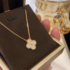 ¡®Loco¡¯CLOVER 15MM DIAMOND SINGLE FLOWER NECKLACE