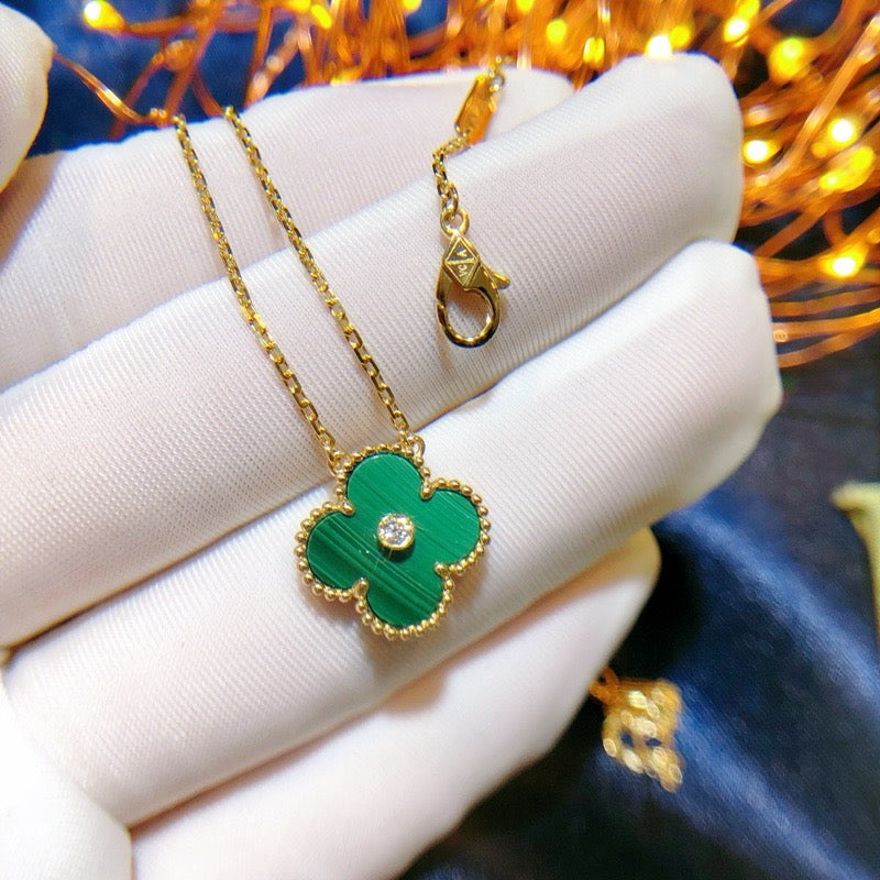 ¡®Loco¡¯CLOVER 15MM DIAMOND TURQUOISE NECKLACE