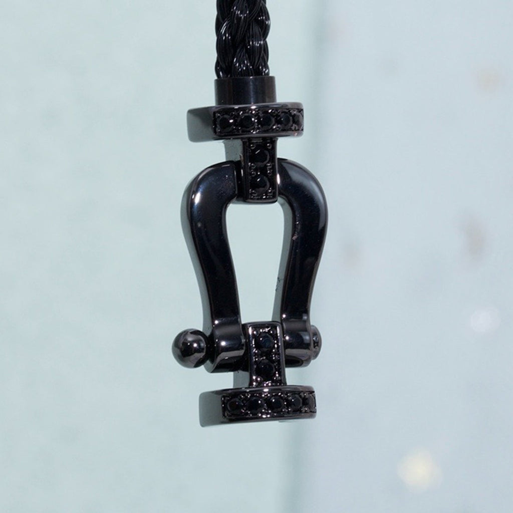 ¡®Loco¡¯FORCE LARGE SERIES HORSESHOE BLACK SAMURAI BRACELET