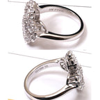 ¡®Loco¡¯LOOP RING FULL MOTIF DIAMOND 16MM SILVE