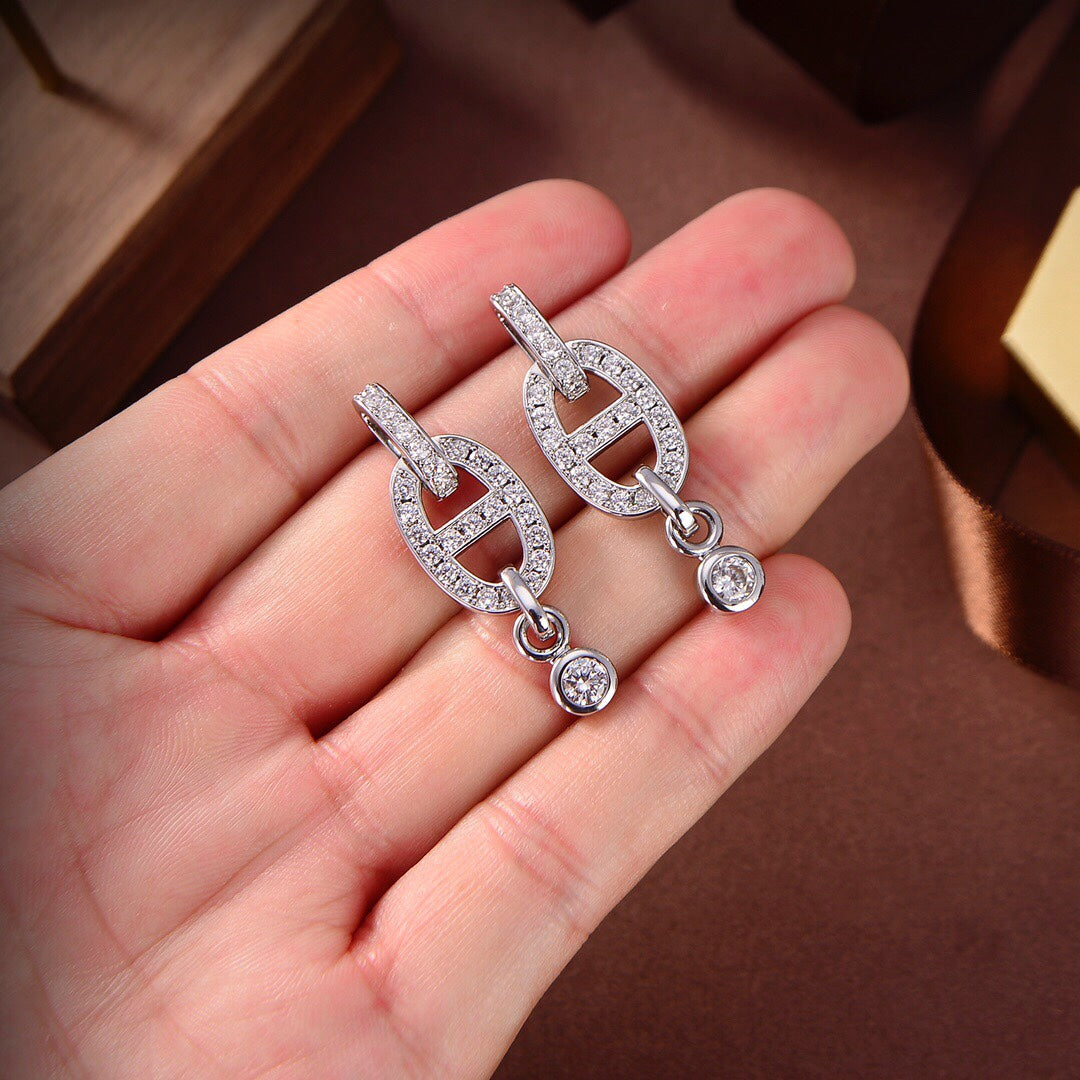 ¡®Loco¡¯HM CHAINE DIAMOND EARRINGS
