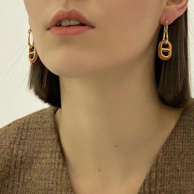 ¡®Loco¡¯HM O'MAILLON GOLD EARRINGS