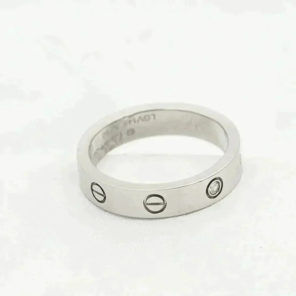 ¡®Loco¡¯LOVE RING 4MM 1 DIAMOND SILVER