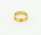 ¡®Loco¡¯LOVE RING 4MM 1 DIAMOND GOLD