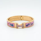 ¡®Loco¡¯H PINK GOLD BRACELET PINK CERAMIC
