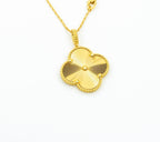 ¡®Loco¡¯CLOVER 25MM PEDANT NECKLACE GOLD