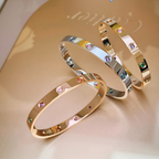 [Loco JURI]2026 RAINBOW LOVE BRACELET 6.1MM  10 DIAMONDS