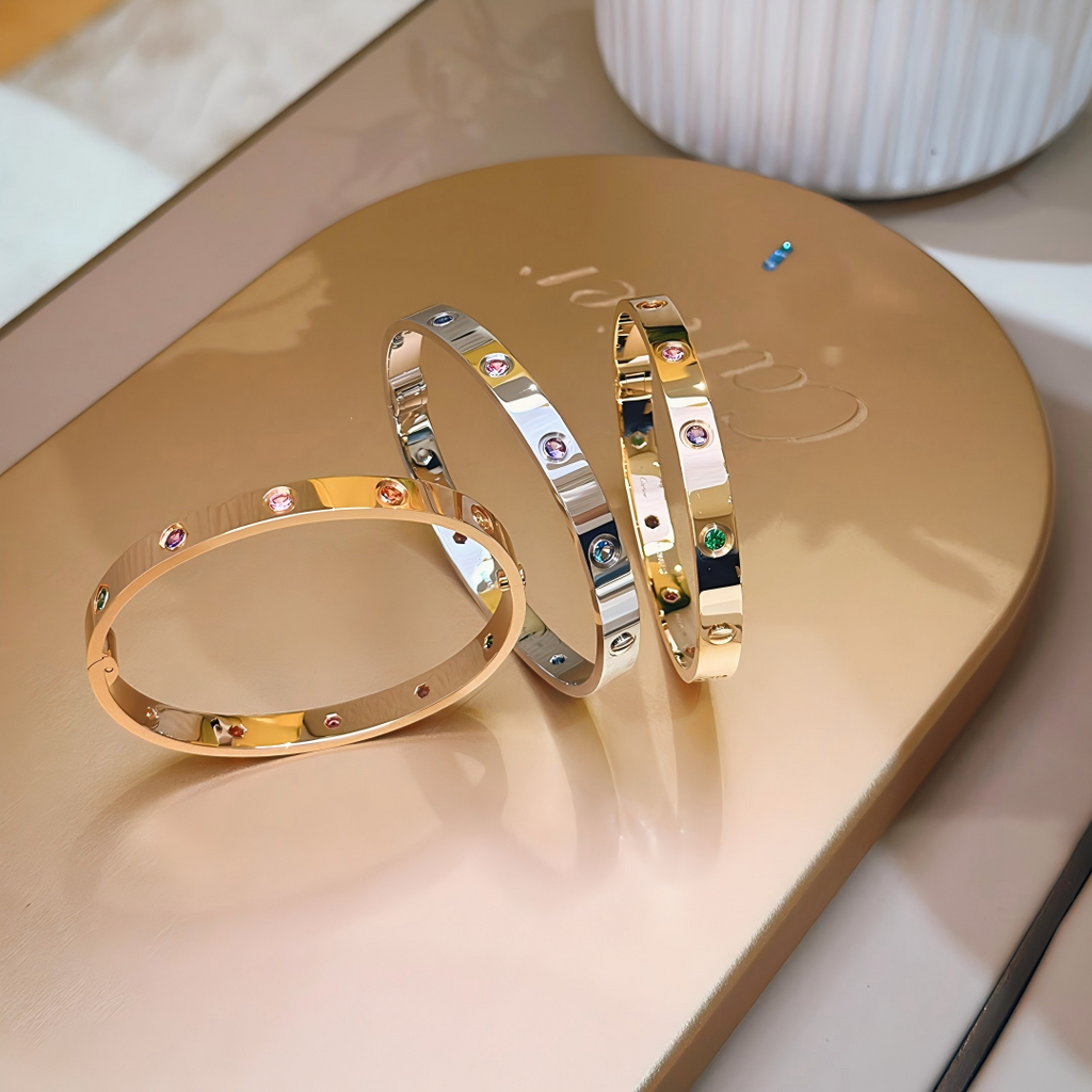[Loco JURI]2026 RAINBOW LOVE BRACELET 6.1MM  10 DIAMONDS
