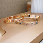 [Loco JURI]2026 RAINBOW LOVE BRACELET 6.1MM  10 DIAMONDS