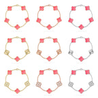 [Loco]New  CLOVER 5 MOTIFS  PINK MOP BRACELET COLLECTION