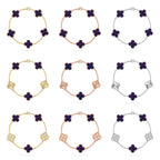 [Loco]New CLOVER 5 MOTIF PURPLE STRIPES BRACELET COLLECTION