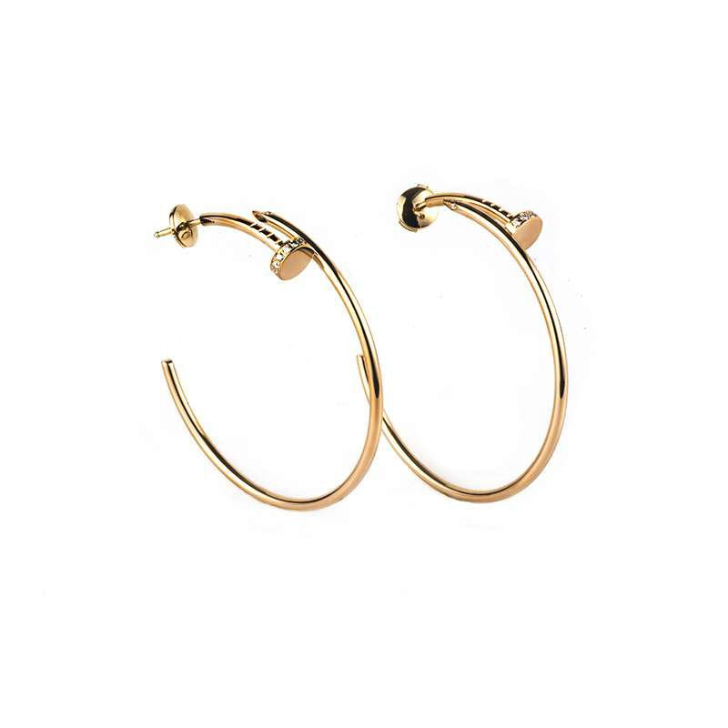 ¡®Loco¡¯JUSTE EARRINGS GOLD DIAMONDS 1.8MM