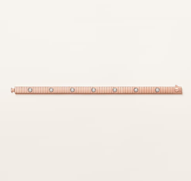 Loco NEW 7 MM 7-DIAMOND HEART-SHAPED BRACELET