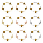 [Loco]New  CLOVER 5 MOTIFS TIGER EYE BRACELET COLLECTION