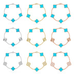 [Loco]New  CLOVER 5 MOTIF TURQUOISE BRACELET COLLECTION
