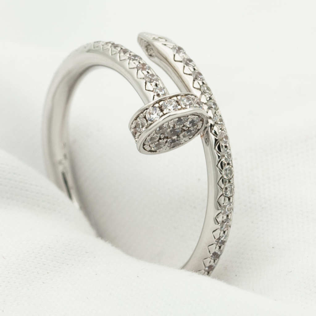 ¡®Loco¡¯JUSTE RING 1.8MM SILVER DIAMONDS
