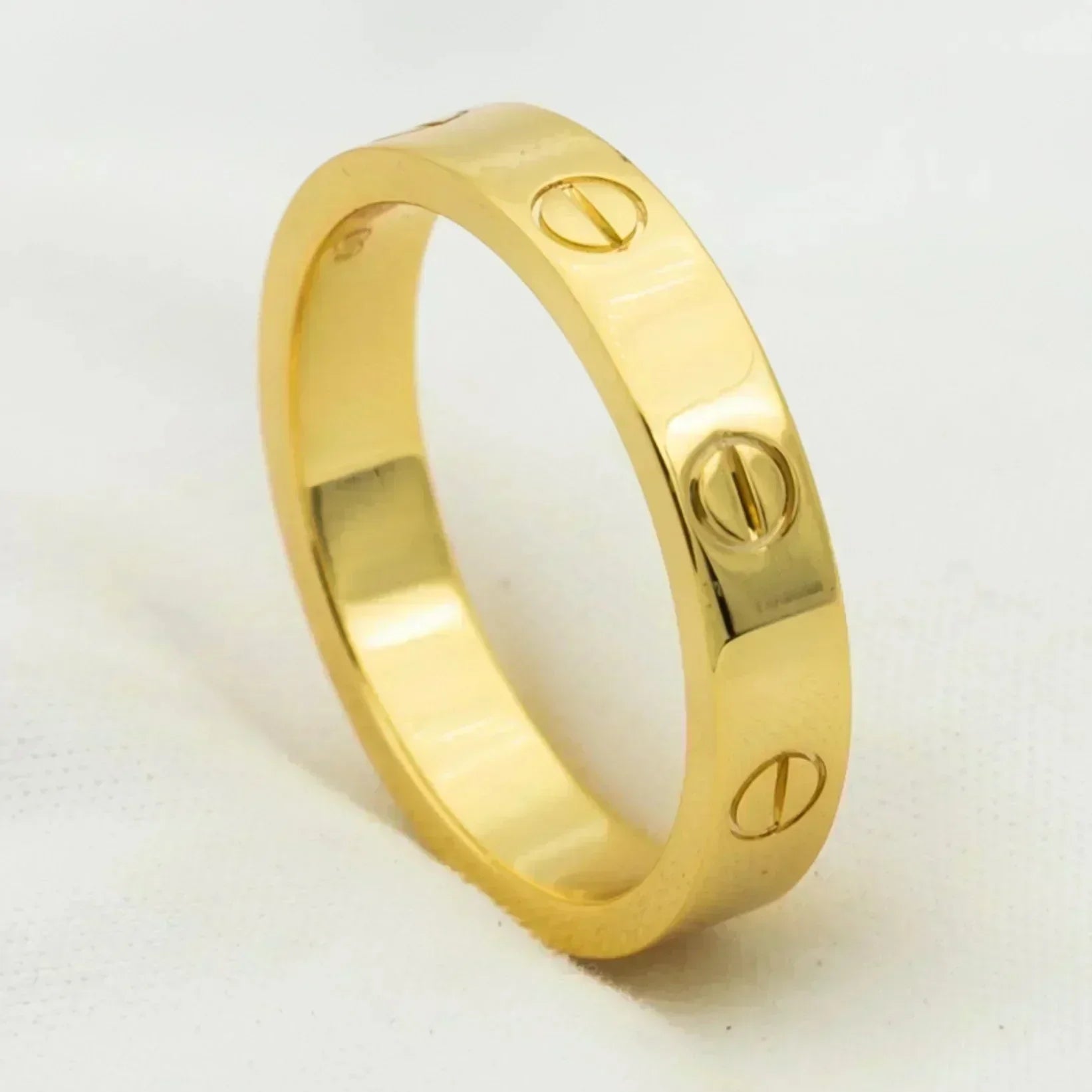¡®Loco¡¯LOVE RING 4MM 1 DIAMOND GOLD