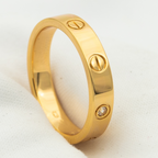 ¡®Loco¡¯LOVE RING 4MM 1 DIAMOND PINK GOLD