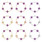 [Loco]New  CLOVER 5 MOTIF VIOLET BRACELET COLLECTION