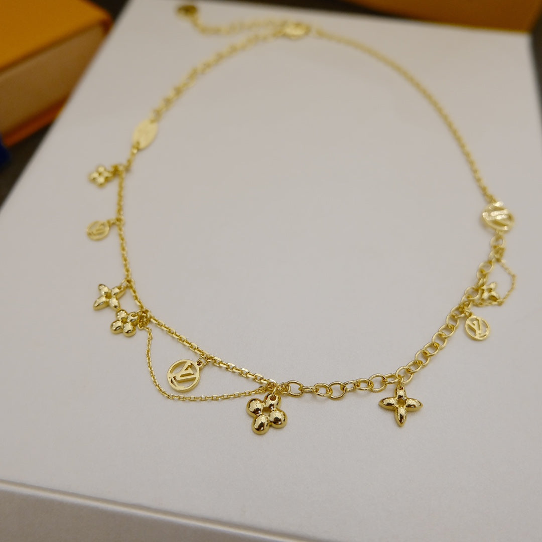 ¡®Loco¡¯BLOOMING SUPPLE NECKLACE BRASS