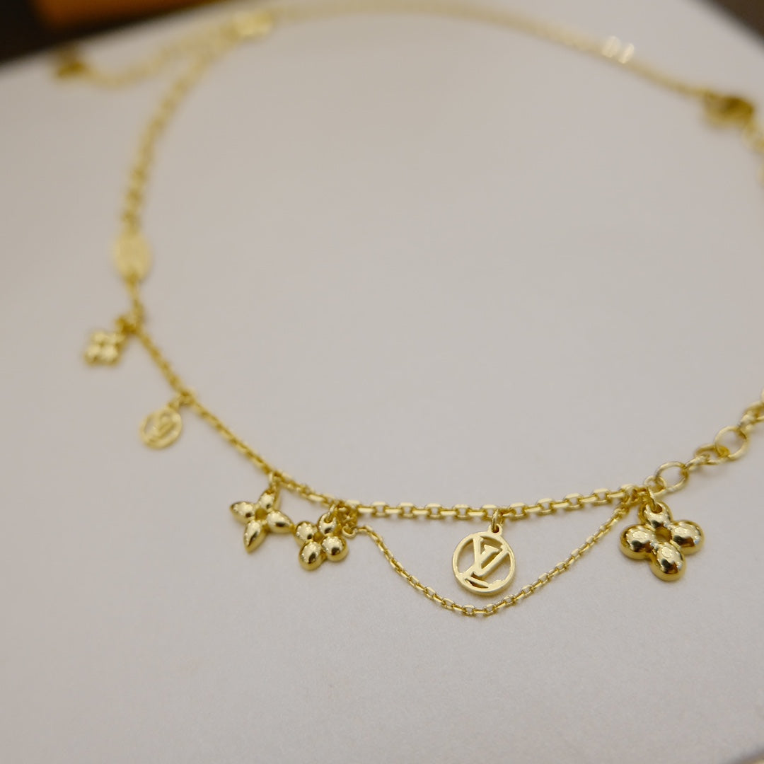 ¡®Loco¡¯BLOOMING SUPPLE NECKLACE BRASS