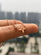 ¡®Loco¡¯BLOSSOM PENDANT PINK GOLD AND DIAMOND