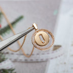 [Loco]LUCKY MOVE PM NECKLACE PINK GOLD DIAMOND