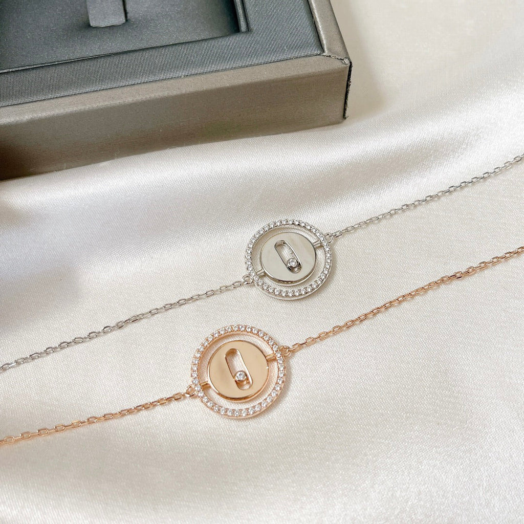 [Loco]LUCKY MOVE PAVED DIAMOND BRACELET