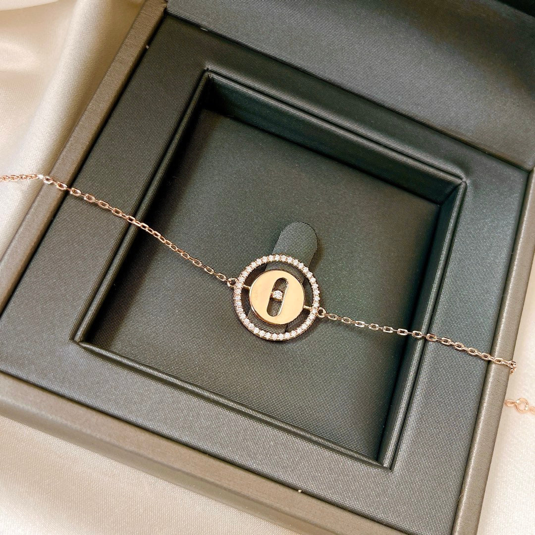 [Loco]LUCKY MOVE PAVED DIAMOND BRACELET