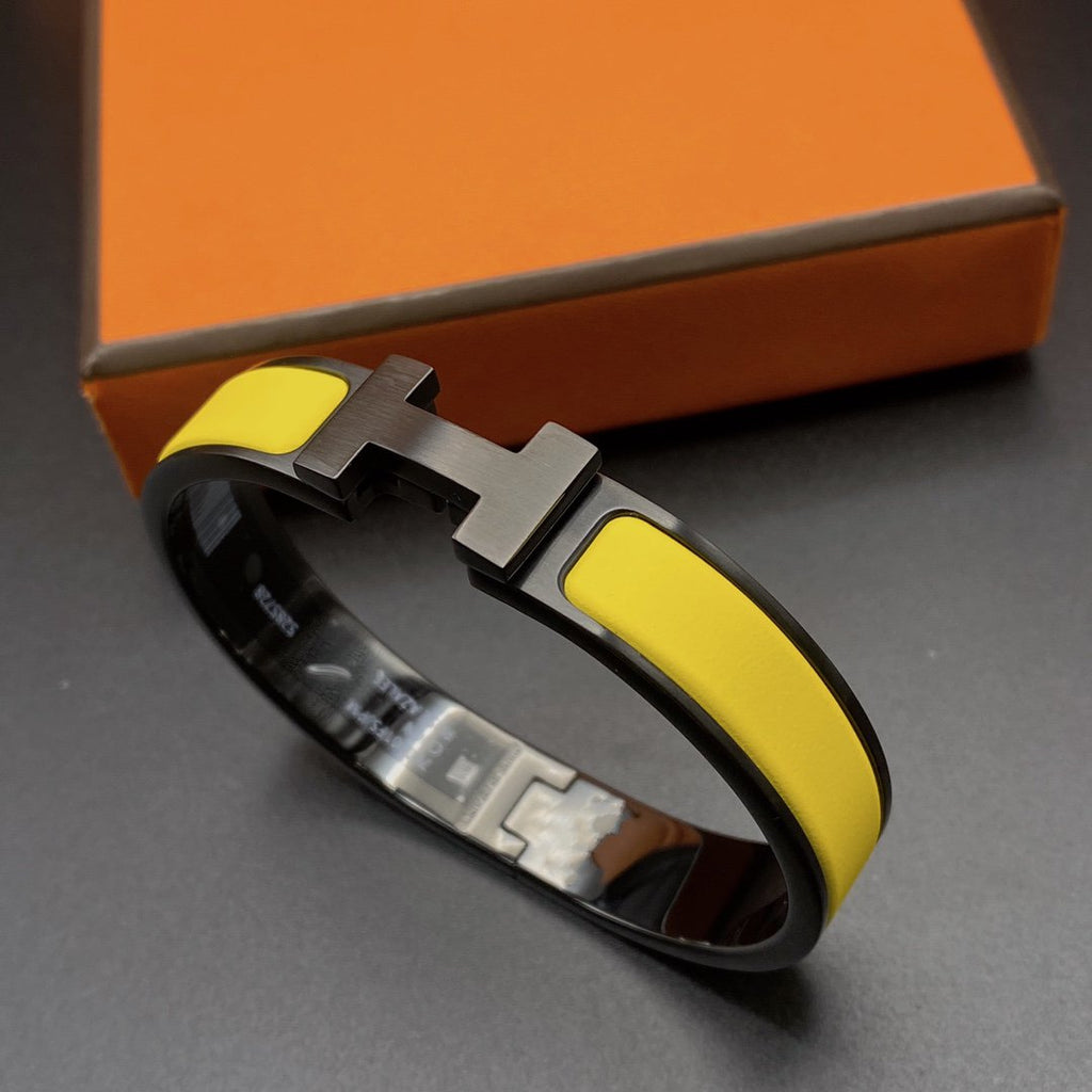 ¡®Loco¡¯CLIC HM SO BLACK YELLOW BRACELET