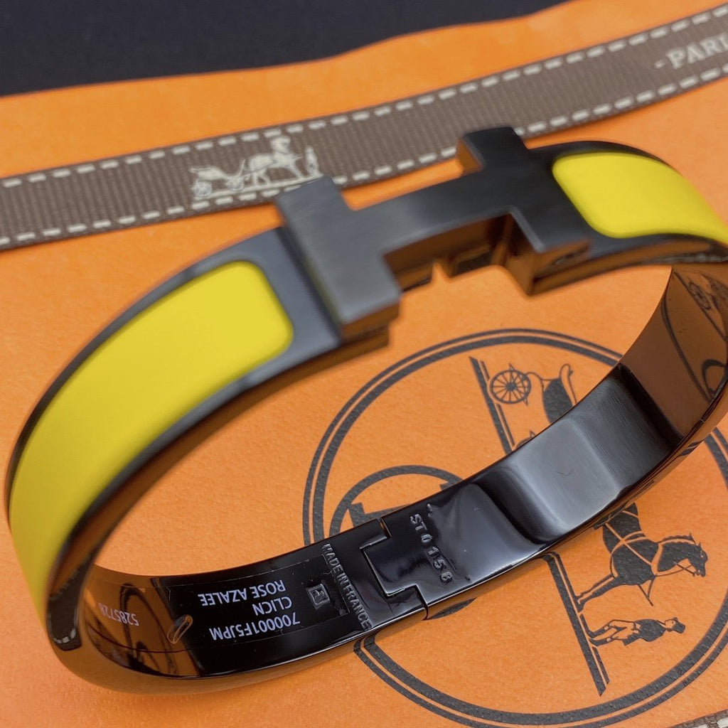 ¡®Loco¡¯CLIC HM SO BLACK YELLOW BRACELET