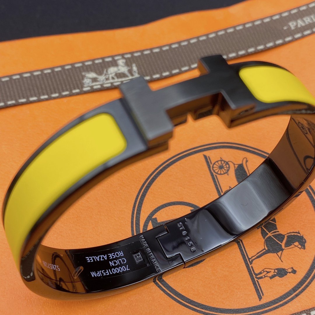 ¡®Loco¡¯CLIC HM SO BLACK YELLOW BRACELET