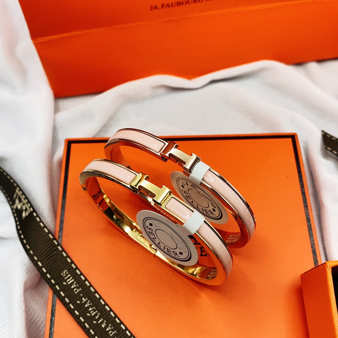 ¡®Loco¡¯CLASSIC HM CLIC  PINK 8MM ENAMEL BRACELET