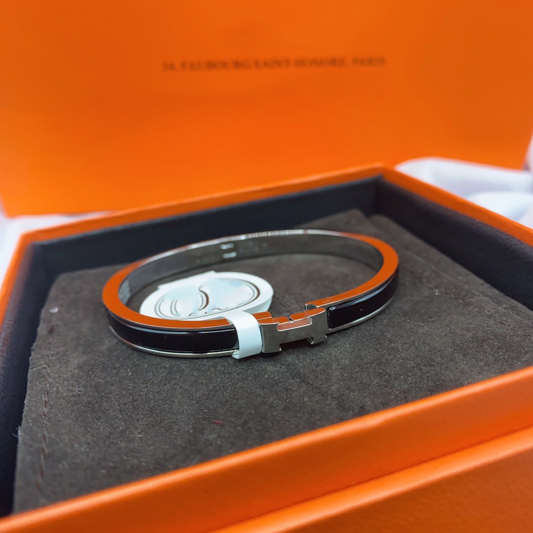 ¡®Loco¡¯CLASSIC HM CLIC BLACK 8MM ENAMEL BRACELET