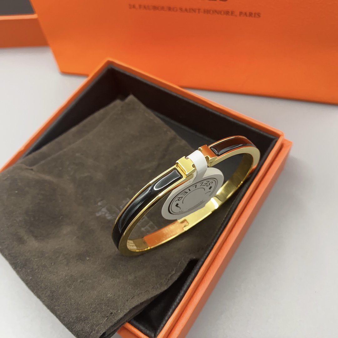 ¡®Loco¡¯CLASSIC HM CLIC BLACK 8MM ENAMEL BRACELET