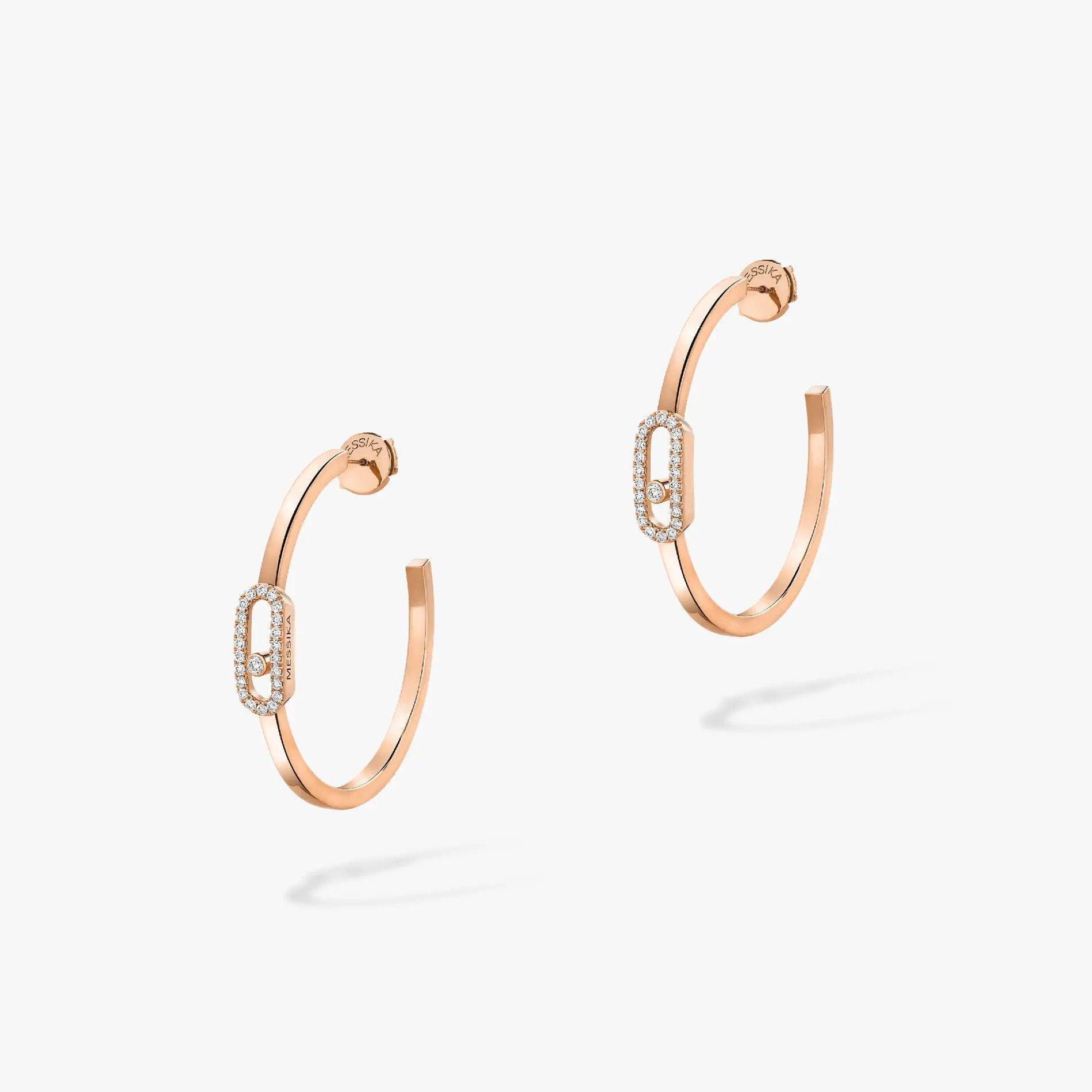 [Loco jewelrys]CREOLES MOVE UNO PM DIAMOND EARRINGS